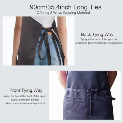 Kitchen Bib Chef Apron for Women Men - Image 4