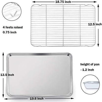 P&P CHEF Stainless Steel Baking Sheet - Image 6