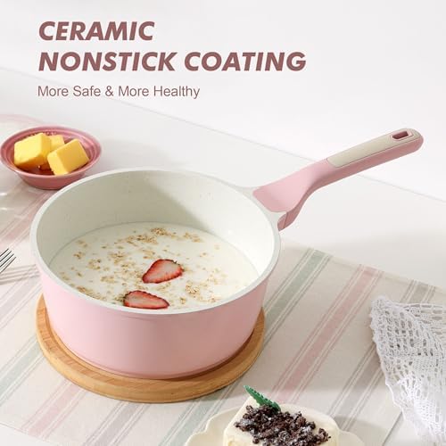 SENSARTE 2.5 QT Ceramic Nonstick Saucepan - Image 7