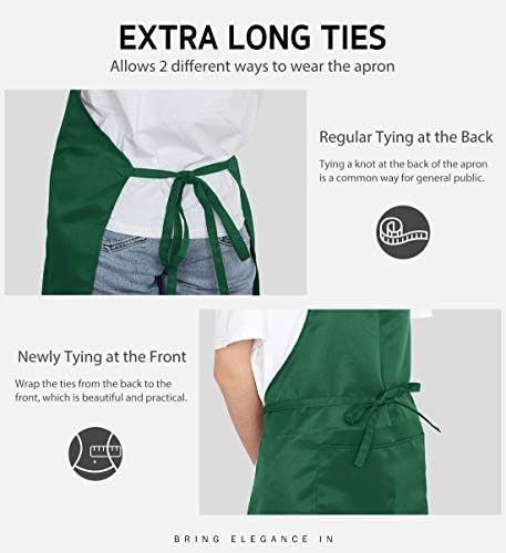 Syntus Apron for Men Women, Adjustable Cooking Kitchen Apron - Image 5