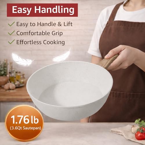 24Pcs Pots and Pans Set Non Stick, Ceramic Cookware Set - Image 5