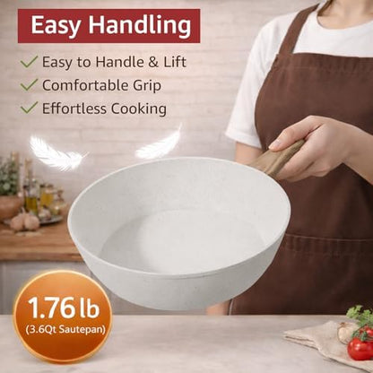 24Pcs Pots and Pans Set Non Stick, Ceramic Cookware Set - Image 5