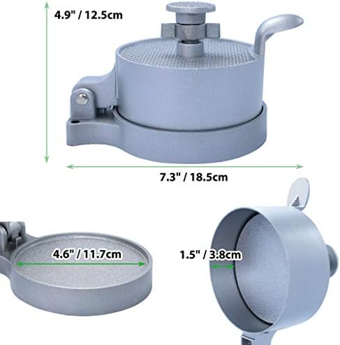 laffeya Burger Press, Adjustable Hamburger Patty Maker & 50 Parchment Paper - Image 3