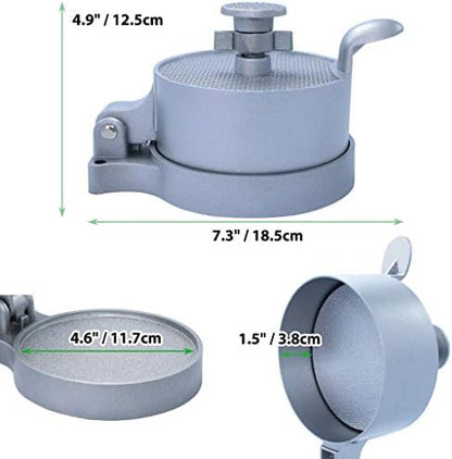 laffeya Burger Press, Adjustable Hamburger Patty Maker & 50 Parchment Paper - Image 3
