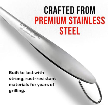 Grillbot 4 Piece Grill Utensils Set, Stainless Steel BBQ Grill Tools - Image 4