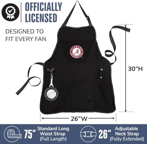 NCAA College Sports Grilling Apron | Bottle Opener and Insulated Beverage - Image 3