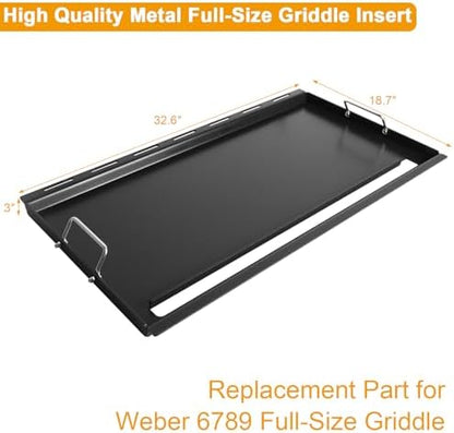 Full Size Griddle for Weber Genesis II 400 Series Nonstick Flat Top Grill Plate - Image 2