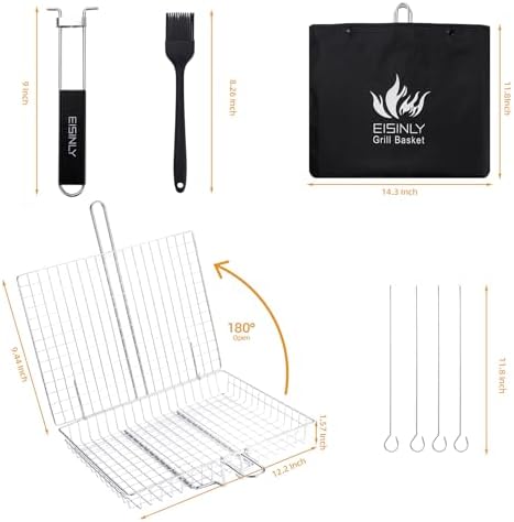 Eisinly BBQ Grilling Basket for Outdoor Grill - Image 3