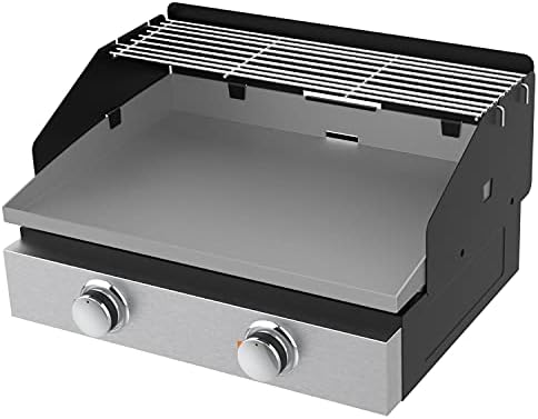 Griddle Wind Guard & Warming Rack Set by BBQ-PLUS
