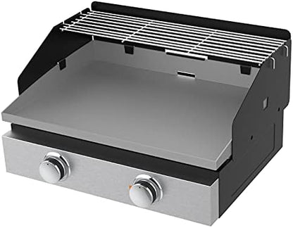 Griddle Wind Guard & Warming Rack Set by BBQ-PLUS
