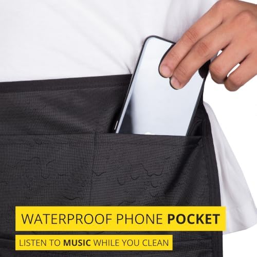 Waterproof Cleaning Apron for Housekeeping, 5-Pocket Caddy Belt - Image 3