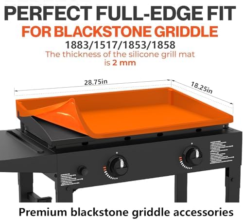28" Upgraded Extra-Thick Silicone Griddle Mat - Image 2
