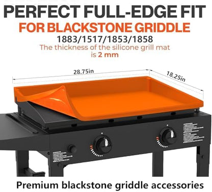 28" Upgraded Extra-Thick Silicone Griddle Mat - Image 2
