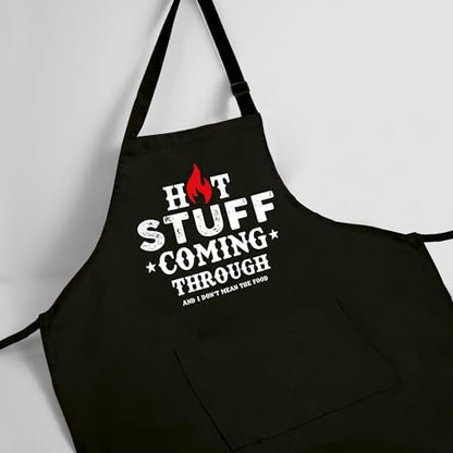Custom Grill Master Aprons for Men, Mens Grilling Gifts for Fathers Day - Image 2