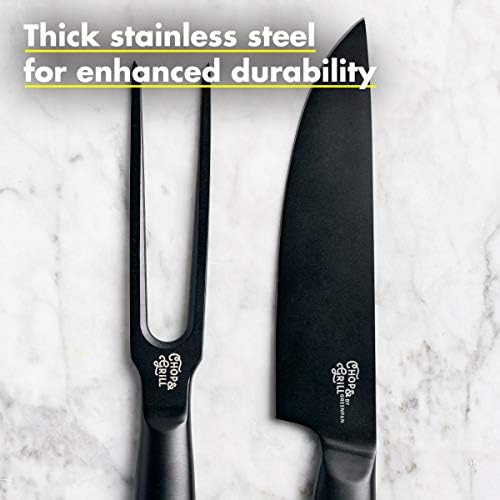 GreenPan Chop & Grill Chef's Knife & Chef's Fork Set - Image 5