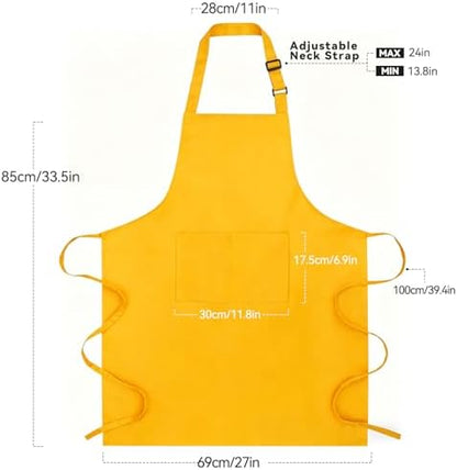 Large Chef Apron for Men and Women, Cooking Kitchen Aprons - Image 7