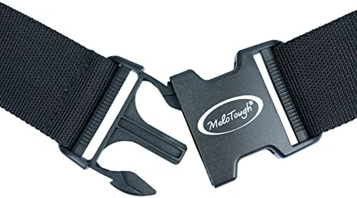 MELOTOUGH Tool Web Work Belt Buckle 2" inch Wide belt Black Simple Style - Image 4