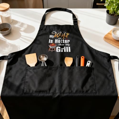 Funny Aprons for Parents, Grandparents and Husband, Cooking Aprons for Women Men - Image 6