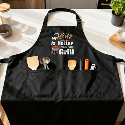 Funny Aprons for Parents, Grandparents and Husband, Cooking Aprons for Women Men - Image 6