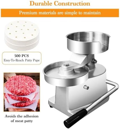 Commercial Hamburger Press Patty Maker, Home Large Manual Burger Forming - Image 3