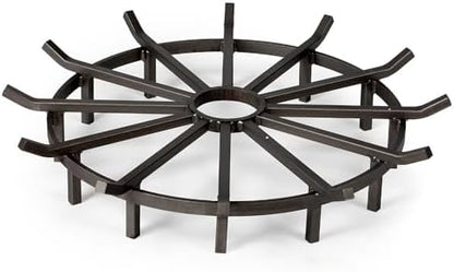 Ash & Ember 32" Wagon Wheel Fire Grate, High-Efficiency Smoke-Free Fireplace by TitanGreatOutdoors