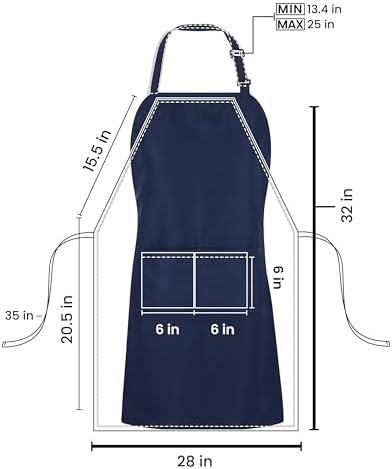 Utopia Kitchen Bib Aprons 10 Pack Adjustable - Image 2