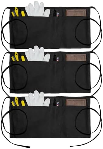 Canvas Work Waist Apron with 3 Pocket by Unknown