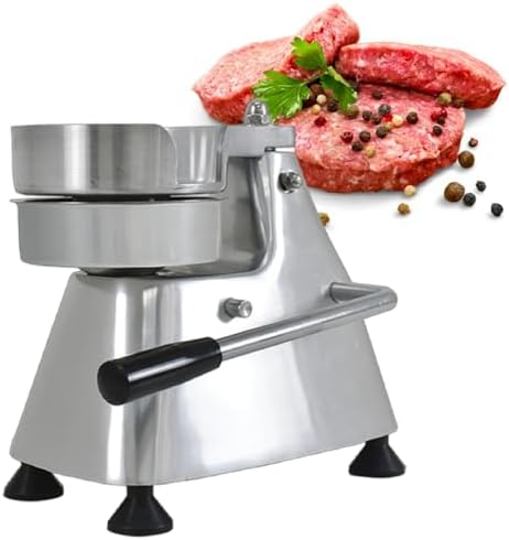Commercial Hamburger Press Patty Maker, 100mm/130mm/150mm Stainless Steel Heavy by Unknown