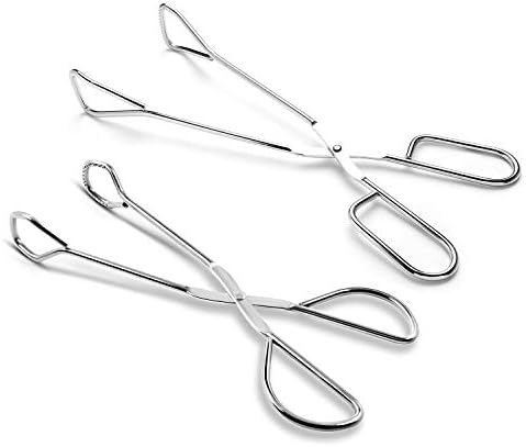 Hiash 9" and 11" Heavy Duty Stainless Steel Kitchen Tongs by Hiash