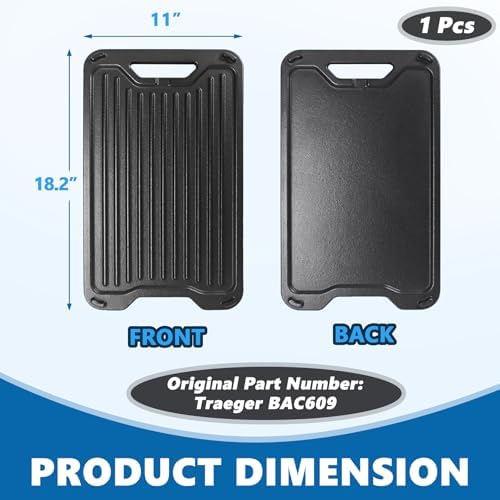 BAC609 Reversible Cast Iron Griddle - Image 3