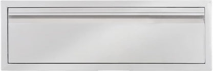 Extra-Larger 30" W Outdoor Kitchen Drawer Stainless Steel BBQ Single Drawer w/Divider Flush Mount for Outdoor Kitchen Island(Overall Size:30" W x 10" H x 23" D inch)