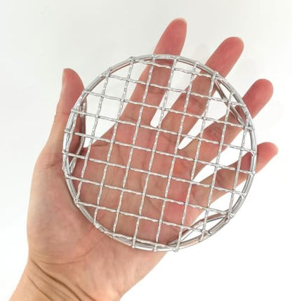 HARFINGTON Round Cooking Rack 4.7-inch 201 Stainless Steel Cross Wire Barbecue - Image 3
