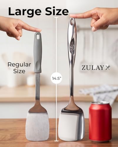 Zulay Kitchen Stainless Steel Spatula Turner - Image 2