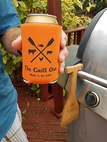The Grill Oar - Wooden Grill Scraper and Cleaner, Made in the USA, Premium Red - Image 5