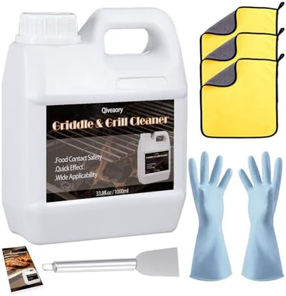 Flat Top Griddle & Grill Cleaner Kit by Qiveaory