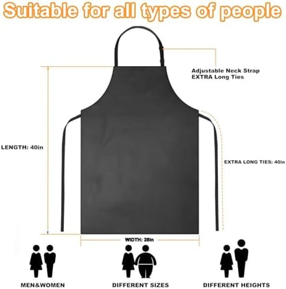 Waterproof Rubber Apron Adjustable Dishwasher Apron - Image 2