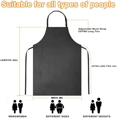Waterproof Rubber Apron Adjustable Dishwasher Apron - Image 2
