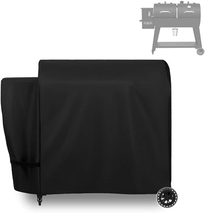 ZJYWSCH Grill Cover for Pit Boss Charcoal Pellet Combo Grill PB1230PC, PitBoss 1230PC Pellet Charcoal Combo Grill Cover Heavy Duty Waterproof for Louisiana 1200 Black Label LG1200BL