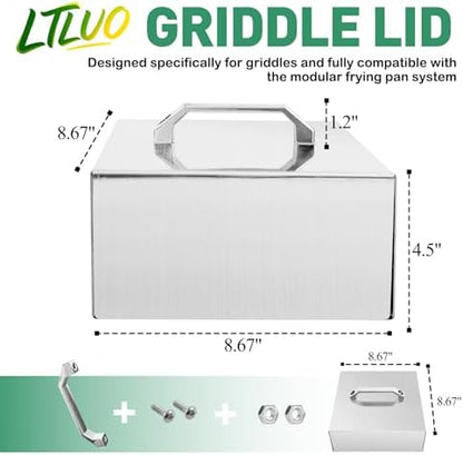 8.67" Square Griddle Lid Compatible - Image 5