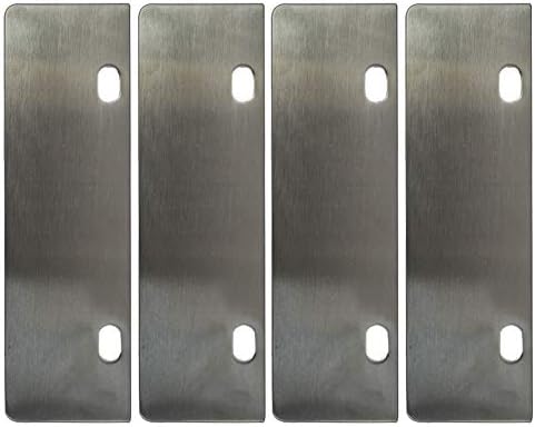 LRui Stainless Steel Grill Scraper 6" Replacement Blade Pack of 4 Heavy Duty by RLRUI