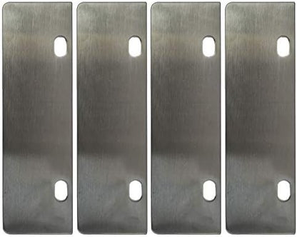 LRui Stainless Steel Grill Scraper 6" Replacement Blade Pack of 4 Heavy Duty by RLRUI