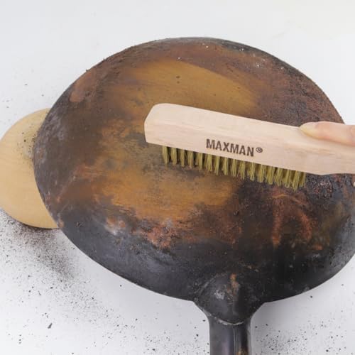 MAXMAN Brass Brush 2Pcs, Rust/Weld Remover - Image 3