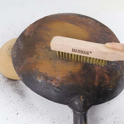 MAXMAN Brass Brush 2Pcs, Rust/Weld Remover - Image 3