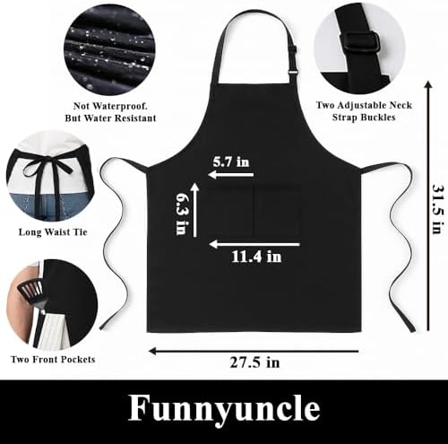 FUNNYUNCLE Funny BBQ Grilling Kitchen Cooking Chef Aprons - Image 6