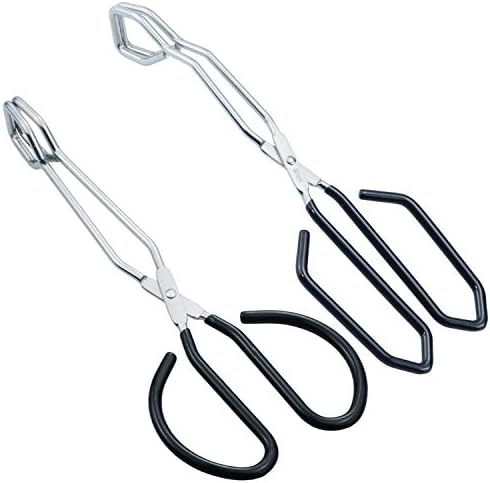 HINMAY Scissor Style Tongs 10-Inch and 11-Inch Set by HINMAY
