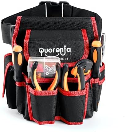 Tool Belt for Men: Adjustable Oxford Work Pouch by Unknown