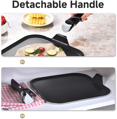 LOLYKITCH 11'' Nonstick Square Griddle Pan - Image 2