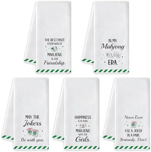 R HORSE Mahjong Kitchen Dish Towel by RHORSE
