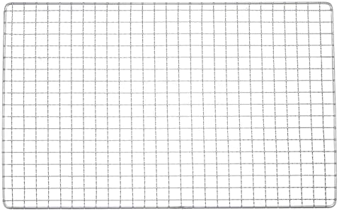 HARFINGTON Square BBQ Grill Net 17.3"x11.6" Stainless Steel Cross Wire Barbecue by HARFINGTON