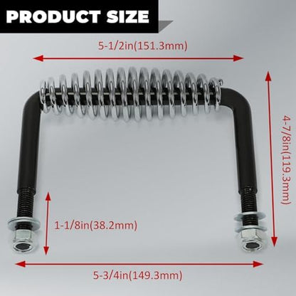 HECASA 6" Spring Handle Wide Overall Rod BBQ Pits Trailers Custom Metal Pro - Image 3